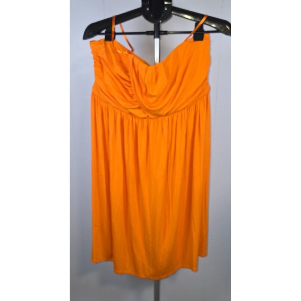 Lane Bryant Orange Strapless Dress Size 14/16 New With Tags